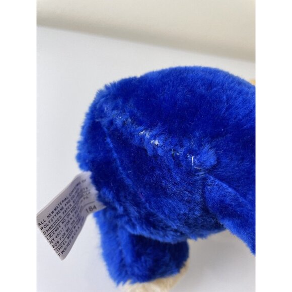 Vintage ACE Novelty Co Inc Blue Bear Yellow Hat & Rain Jacket Plush Toy US 9.25” - Picture 11 of 12